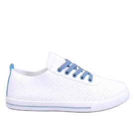 Tênis feminino Costier Light Blue com aberturas branco