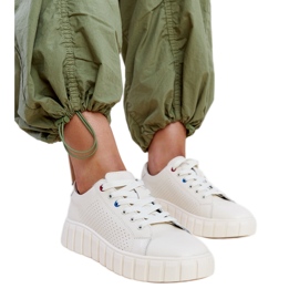 Tênis de couro bege da Zvonka