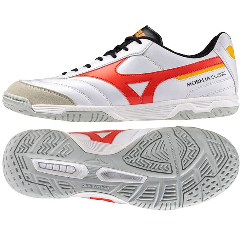 Chuteiras Mizuno Morelia Sala Classic Q1GA240291 branco