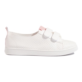Tênis feminino branco com velcro Tênis feminino branco com velcro