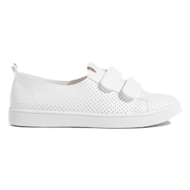Tênis feminino branco com velcro Tênis feminino branco com velcro