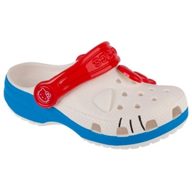 Chinelos Crocs Classic Hello Kitty Iam Clog T 209469-100 branco