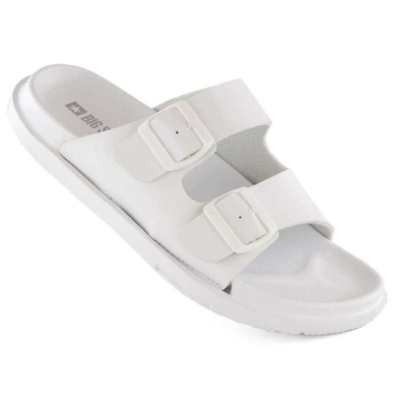 Chinelos de espuma Big Star INT2004B com fivelas, branco