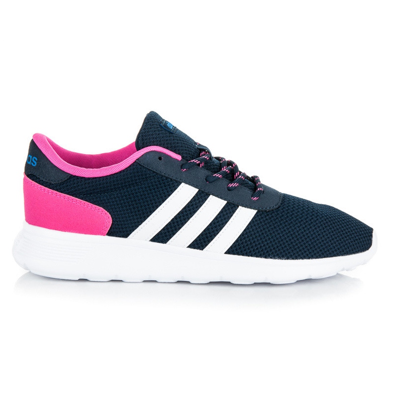 Adidas lite racer w branco rosa azul marinho