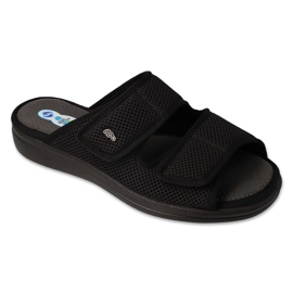 Slippers masculinos de Befado PU 083M001 preto