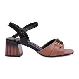 Vinceza Sandálias femininas elegantes de salto alto rosa Natissa Block