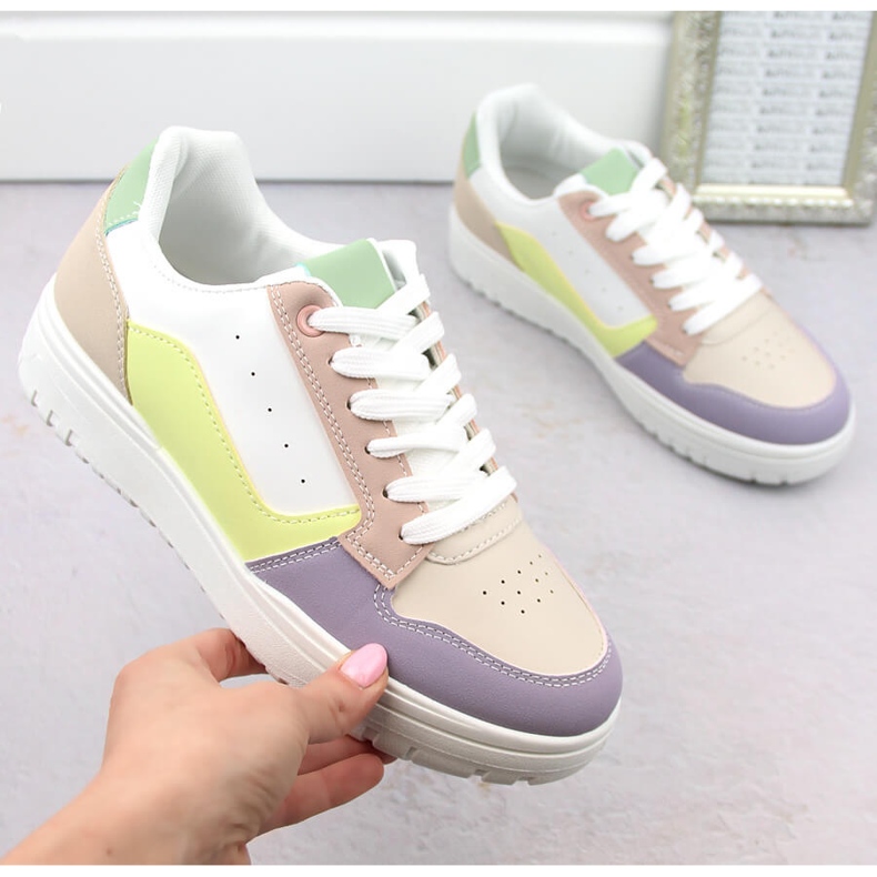 Tênis esportivos multicoloridos femininos McBraun 23263