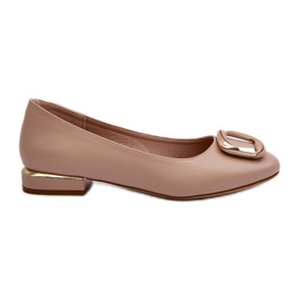 Bailarinas com fivela Sergio Leone BL203 Bege