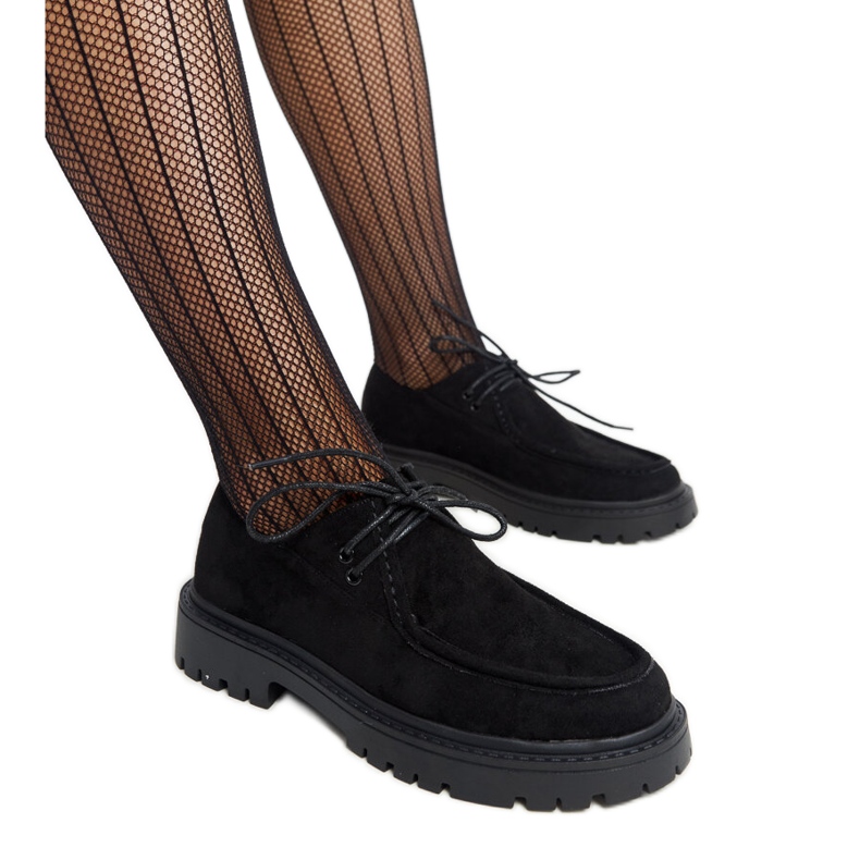 Sapatos clássicos Keiko em camurça preta preto