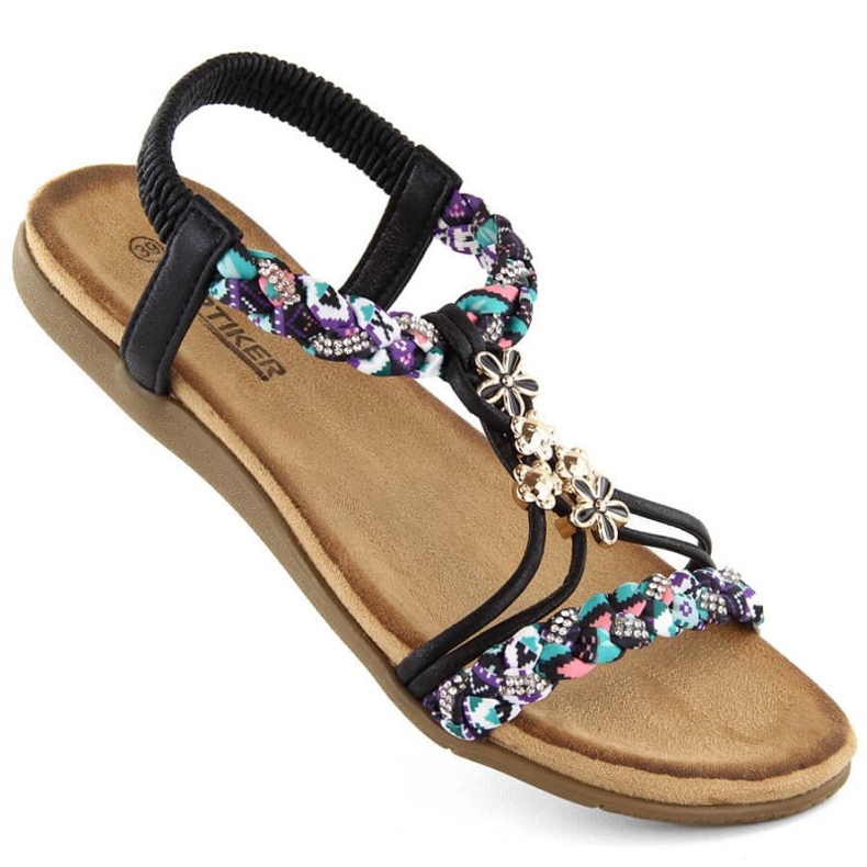 Artiker W HBH76B sandálias confortáveis, pretas preto