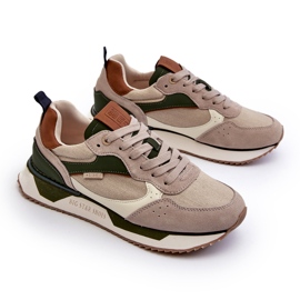 Tênis masculino Memory Foam System Big Star NN174349 Bege