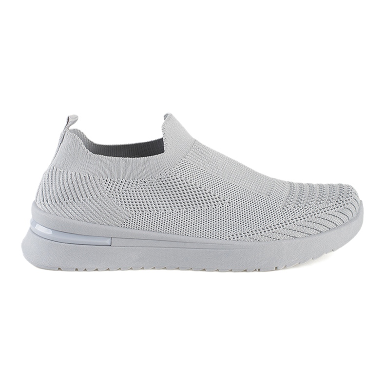 Calçado desportivo cinza slip-on