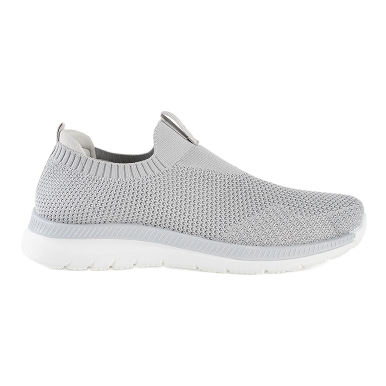 Calçado desportivo cinza slip-on