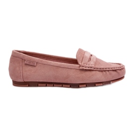 Mocassins femininos de camurça ecológica Big Star NN274928 sistema de espuma viscoelástica rosa Mocassins femininos de camurça ecológica Big Star NN274928 sistema de espuma viscoelástica rosa