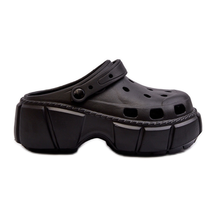 Chinelos femininos de espuma com sola enorme, preto Witima Chinelos femininos de espuma com sola enorme, preto Witima