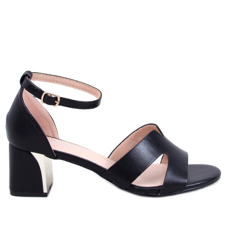 Sandálias pretas de salto alto Claude preto