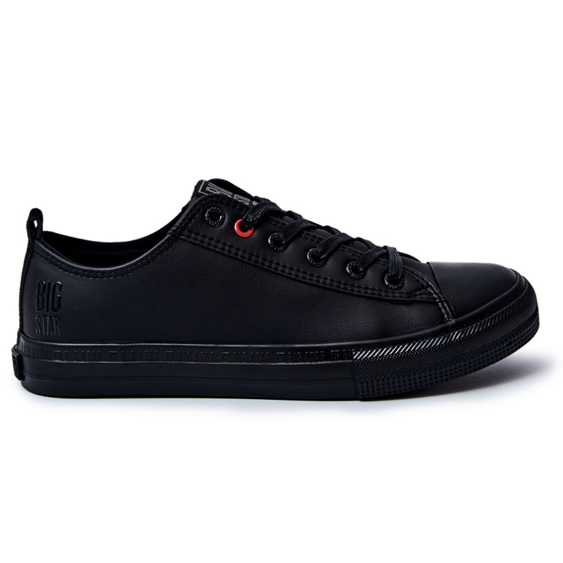 Tênis masculino de couro Big Star JJ174005 preto