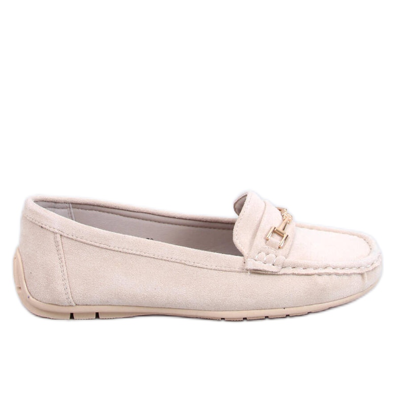 Mocassins femininos de camurça Sourd Beige bege