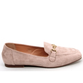 Mocassins de mulher Rhona Khaki com fivelas bege Mocassins de mulher Rhona Khaki com fivelas bege
