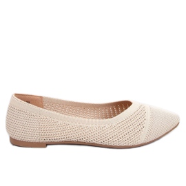 Sapatilhas de balé com aberturas de amêndoa Sotty Beige bege