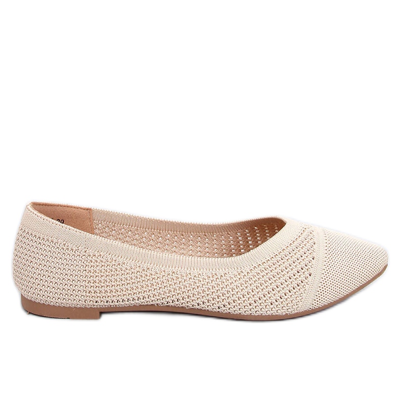 Sapatilhas de balé com aberturas de amêndoa Sotty Beige bege