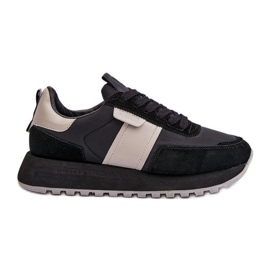 Tênis feminino na plataforma Big Star NN274502 sistema de espuma viscoelástica preto