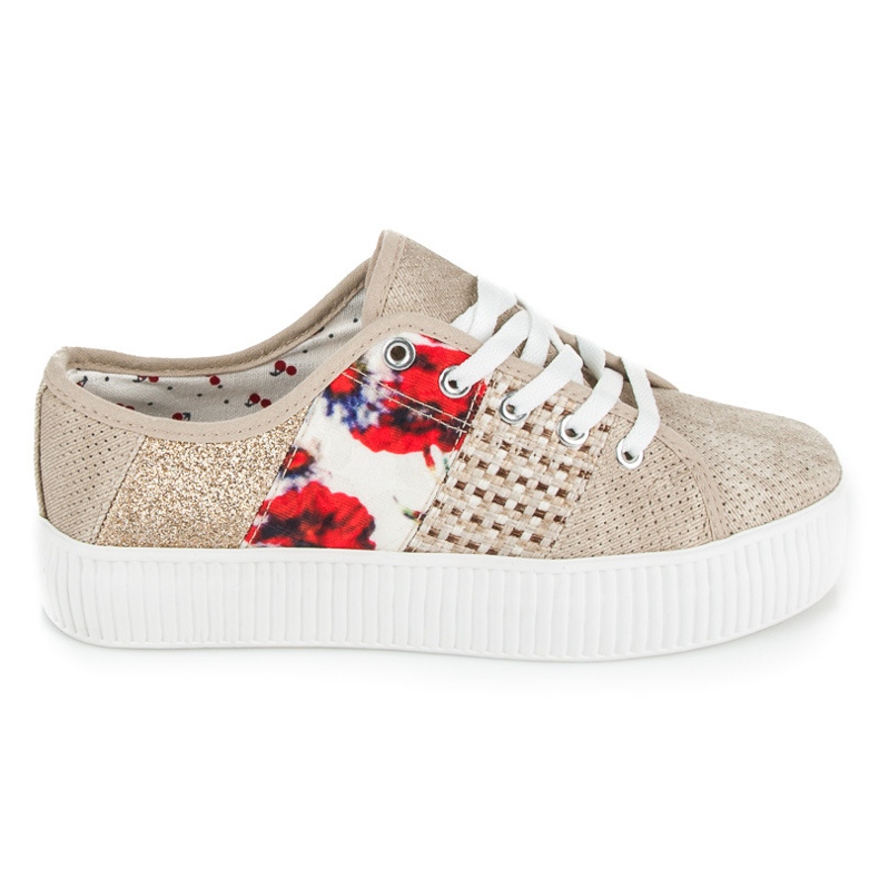 Kylie Tênis feminino na plataforma castanho