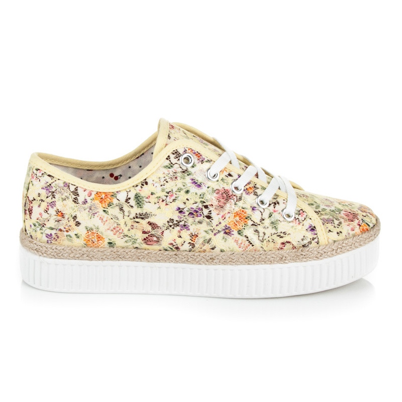 Kylie Alpargatas de renda com flores multicolorido Kylie Alpargatas de renda com flores multicolorido