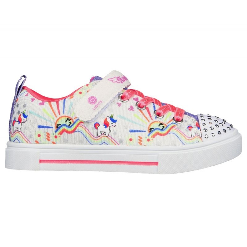 Sapatos Skechers Unicorn Sunshine 314802L Wmlt branco Sapatos Skechers Unicorn Sunshine 314802L Wmlt branco