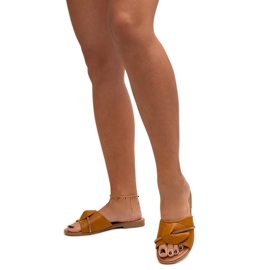 Chapéus decorados com alça com zircões Amari marrom