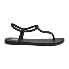 Sandália Chinelo Feminino Com Brilho 26914 Ipanema Classe Brilha Fem Preta preto