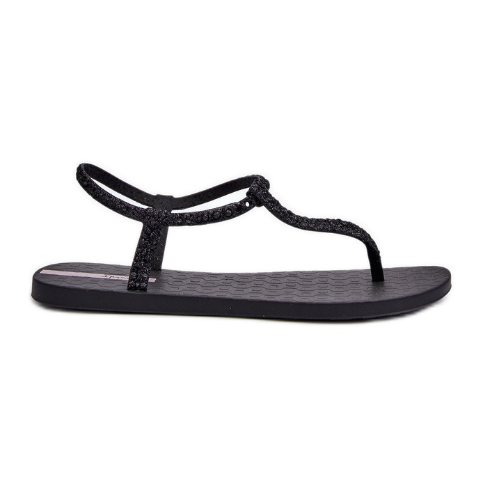 Sandália Chinelo Feminino Com Brilho 26914 Ipanema Classe Brilha Fem Preta preto