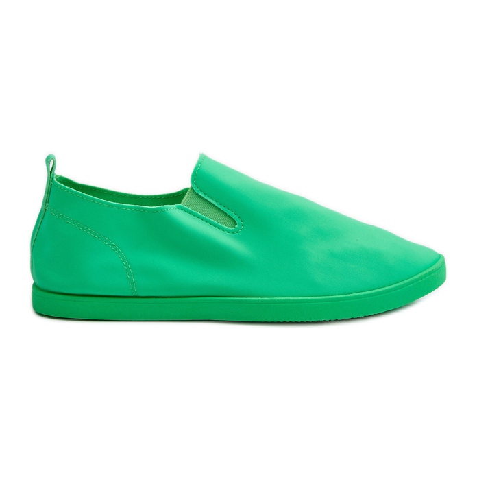 Tênis feminino slip-on verde Lovinia