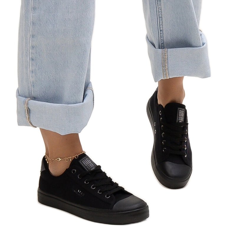 Tênis de tecido preto Big Star LL274092