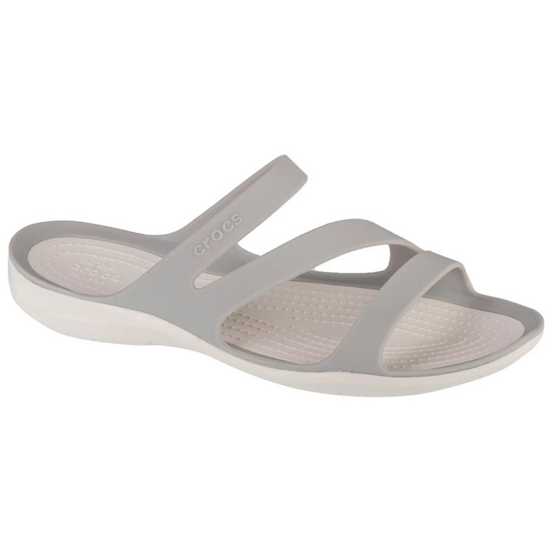 Chinelos Crocs Swiftwater W 203998-1FT cinza Chinelos Crocs Swiftwater W 203998-1FT cinza