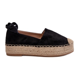 Alpercatas femininas amarradas em plataforma com trança, Tailesse preta preto Alpercatas femininas amarradas em plataforma com trança, Tailesse preta preto