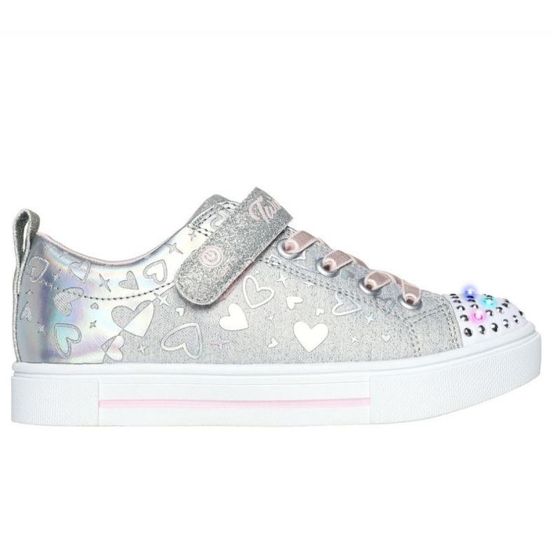 Sapatos Skechers Led Heather Charms 314787L Gysl prata