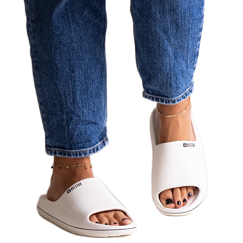 Chinelos Big Star NN274A043 brancos