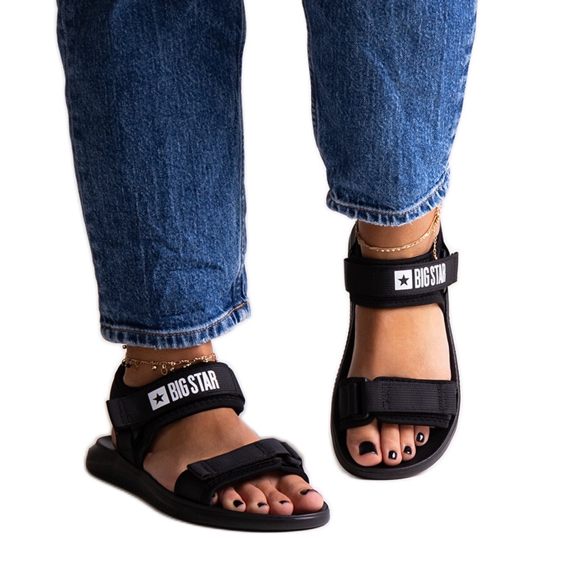 Sandálias esportivas pretas Big Star HH274A024 preto