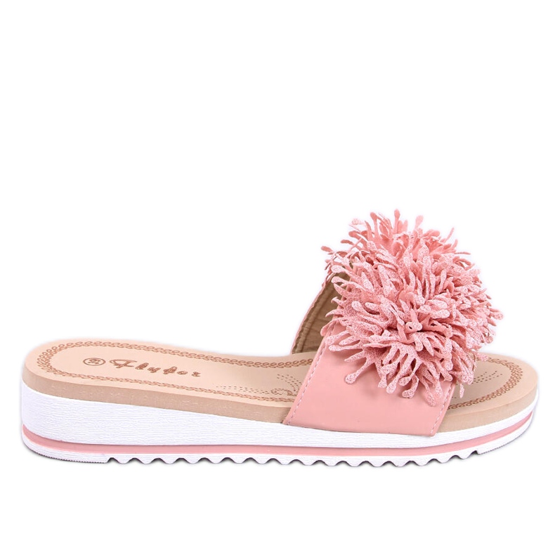 Mules Ragnes flor rosa Mules Ragnes flor rosa