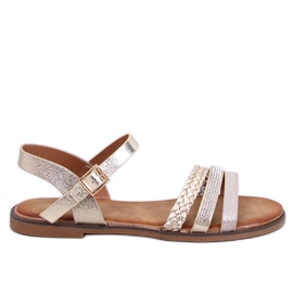 Sandálias femininas Pasini Gold dourado