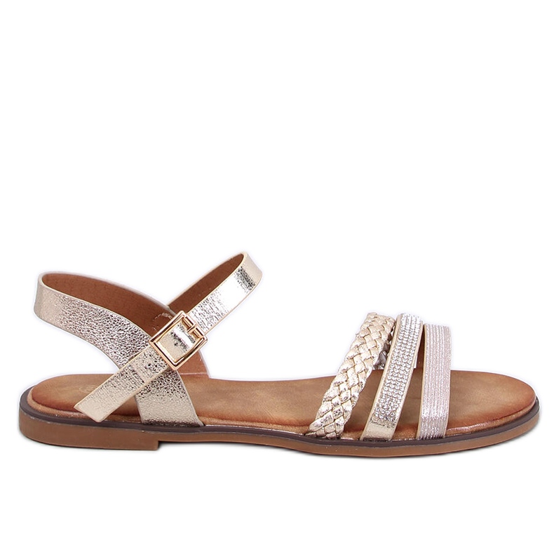 Sandálias femininas Pasini Gold dourado