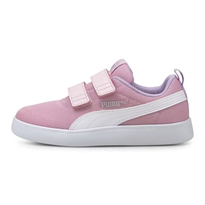 Tênis Puma Courtflex V2 Mesh V Ps Jr 371758 08 rosa