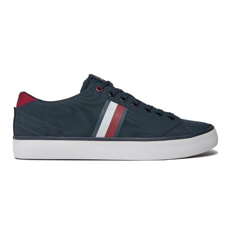 Tommy Hilfiger Vulc Low Stripes Sapatos de malha FM0FM04946 DW5 azul