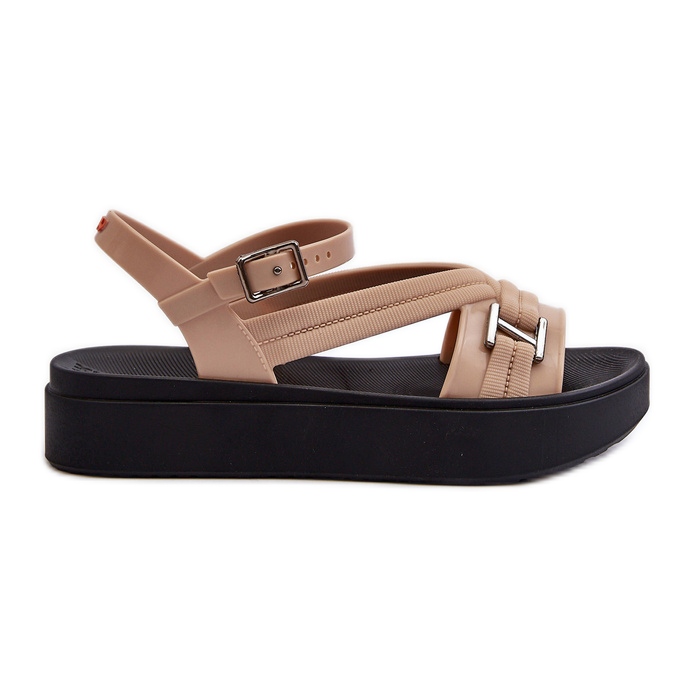 Sandálias femininas perfumadas com plataforma ZAXY LL285063 bege