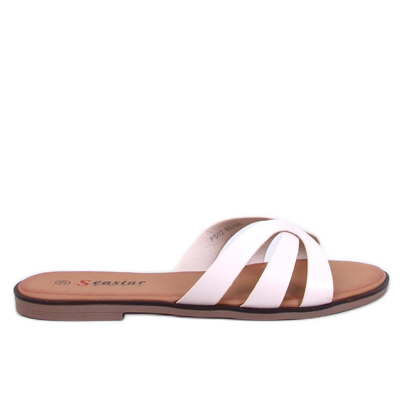 Chinelos femininos delicados Fabrices Beige bege