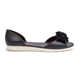 Sapatilhas femininas de borracha com laço, Preto Georia Sapatilhas femininas de borracha com laço, Preto Georia