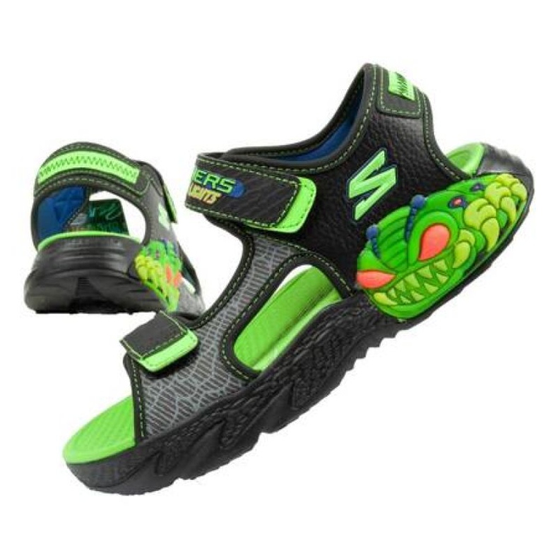 Sandálias Skechers 400614L/BKLM verde