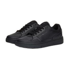 Sapatos Tommy Hilfiger Basket Core Leather Ess M FM0FM05040BDS preto