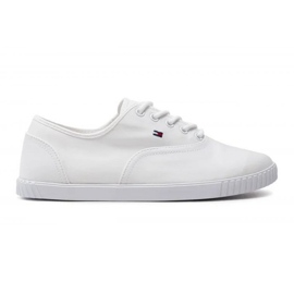 Tommy Hilfiger Tênis de lona com cadarço W FW0FW07805YBS branco